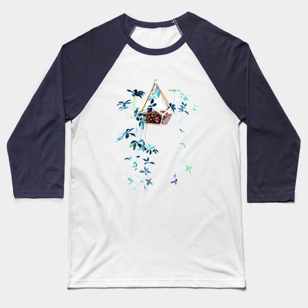 Terrarium Botanics Baseball T-Shirt by ancapora